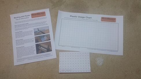 ABS Plastic Sheet 12" X 24" X 0.0625" (1/16") for VEX Robotics Teams in Saudi Arabia