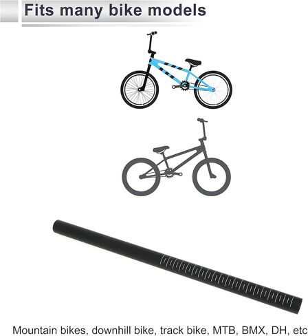 1 Pcs Universal Bike Seat Posts Lightweight 22.2x400mm Bike Saddle Post Seat Tube Matte Black Carbon Fiber in Saudi Arabia