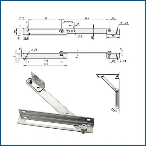 Stainless Steel Limit Folding Hinge Switch Device 1Pcs in Saudi Arabia