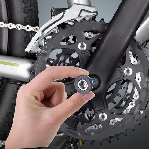 16 Pcs Bike Hex Crank Arm Fixing Bolt, Stainless Steel 8 mm Bicycle Crank Arm Bolts, Bike Headset Bolt Replacement Parts Bottom Bracket Bolts, Square Hole Center Shaft Screws in Saudi Arabia