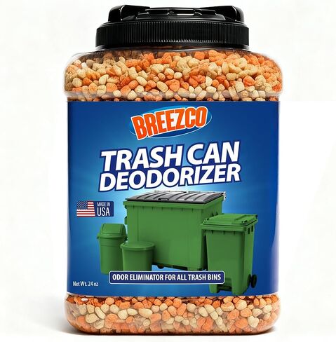 مزيل الروائح الكريهة من سلة المهملات 24 أونصة - مزيل الروائح الكريهة وامتصاص سلة المهملات في الهواء الطلق، قابل للتحلل البيولوجي، يحيد روائح القمامة ويمتص السوائل in Kuwait
