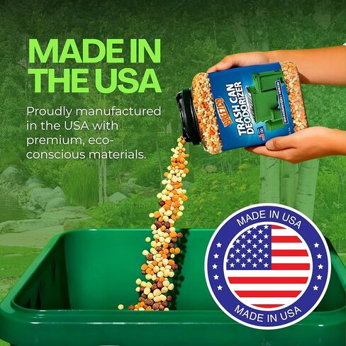 مزيل الروائح الكريهة من سلة المهملات 24 أونصة - مزيل الروائح الكريهة وامتصاص سلة المهملات في الهواء الطلق، قابل للتحلل البيولوجي، يحيد روائح القمامة ويمتص السوائل in Kuwait