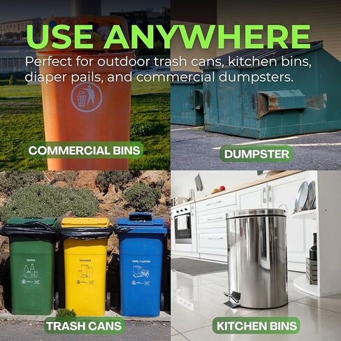 مزيل الروائح الكريهة من سلة المهملات 24 أونصة - مزيل الروائح الكريهة وامتصاص سلة المهملات في الهواء الطلق، قابل للتحلل البيولوجي، يحيد روائح القمامة ويمتص السوائل in Kuwait
