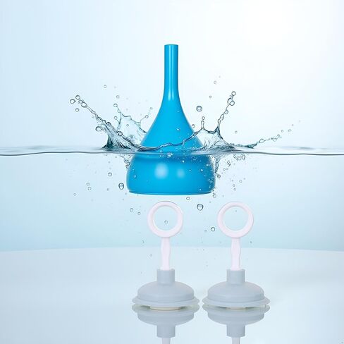 1Pc Blue Sink Plunger,Bathroom Small Drain Plunger Portable Kitchen Sink Drain Suction Cup Liquid Plumber Clog Remover Easy To Unclog,Drain Cleaning Equipment in Saudi Arabia
