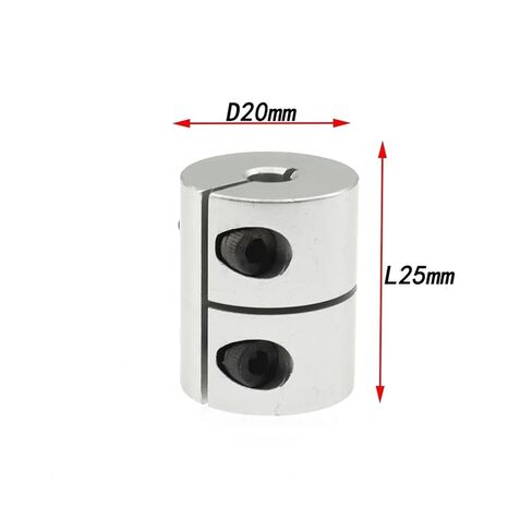 Rigid Shaft Coupler Clamp Stepper Servo Motor Coupling 3D Printer Parts 3/4/5/6/6.35/8/10 D20L25 1Pcs(6X10) in Saudi Arabia