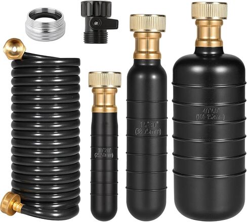 Drain Bladder Kit, Drain Cleaning Bladder With Water Stop Valve Faucet Adapter And 16 3/8ft Garden Hose, Drain Blockage Unclog Kit For Bathroom Drains Kitchen Sinks, Fit 1.5 To 3 IN Drain Pipes in Saudi Arabia