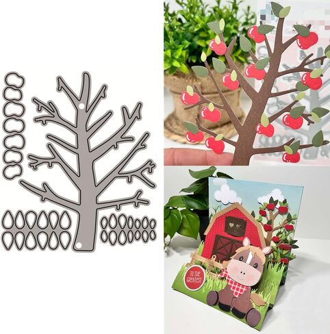 Ginkgo Leaf Metal Cutting Dies for Card Making, Paper Embossing Die Cuts Kit Templates Supplies, Photo Frame Album DIY Scrapbooking Stencils Sets in Saudi Arabia