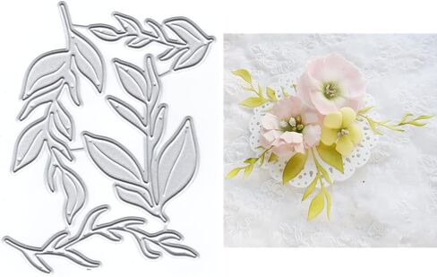 Ginkgo Leaf Metal Cutting Dies for Card Making, Paper Embossing Die Cuts Kit Templates Supplies, Photo Frame Album DIY Scrapbooking Stencils Sets in Saudi Arabia