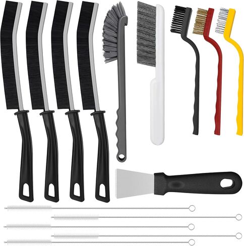 15 قطعة من فرشاة تنظيف الشقوق، فرش ذات شعيرات صلبة، فرشاة تنظيف الجص، مستلزمات التنظيف المنزلية، فرشاة الفجوة لحوض المطبخ والحمام والزوايا الميتة in Kuwait