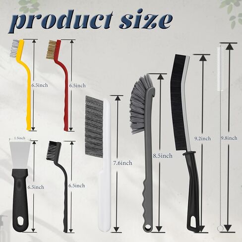 15 قطعة من فرشاة تنظيف الشقوق، فرش ذات شعيرات صلبة، فرشاة تنظيف الجص، مستلزمات التنظيف المنزلية، فرشاة الفجوة لحوض المطبخ والحمام والزوايا الميتة in Kuwait