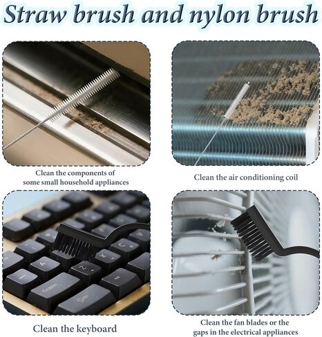 15 قطعة من فرشاة تنظيف الشقوق، فرش ذات شعيرات صلبة، فرشاة تنظيف الجص، مستلزمات التنظيف المنزلية، فرشاة الفجوة لحوض المطبخ والحمام والزوايا الميتة in Kuwait