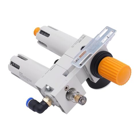 Tire Changer Oil Water Separator with Pressure Gauge, Oil Water Regulator with Connectors, Lower Air Outlet Tire Changer Air Pressor,145Psi Max. Pressure, Manual Drainage in Saudi Arabia