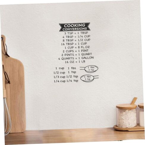 Cabilock 2pcs Kitchen Measurement Conversion Chart Accurate Ounces to Cups Guide Easy Baking Supplies for Home Cooks and Bakers Kitchen Utility Tools Cooking Reference for Recipes in Saudi Arabia