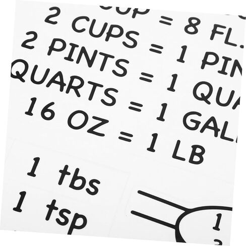 Cabilock 2pcs Kitchen Measurement Conversion Chart Accurate Ounces to Cups Guide Easy Baking Supplies for Home Cooks and Bakers Kitchen Utility Tools Cooking Reference for Recipes in Saudi Arabia