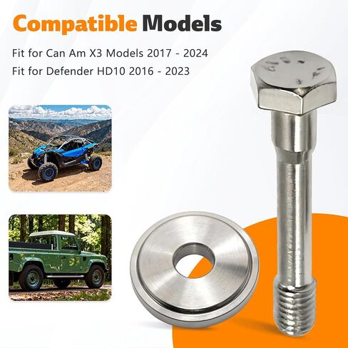 420441990 Titanium Secondary Bolt Collared Washer Fit for Can Am X3 Models 2017 2018 2019 2020 2021 2022 2023 2024, Fit for Defender HD10 2016 2017 2018 2019 2020 2021 2022 2023 Replace 420427243 in Saudi Arabia