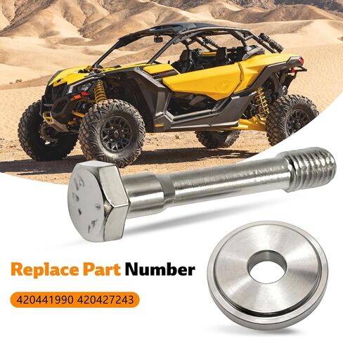 420441990 Titanium Secondary Bolt Collared Washer Fit for Can Am X3 Models 2017 2018 2019 2020 2021 2022 2023 2024, Fit for Defender HD10 2016 2017 2018 2019 2020 2021 2022 2023 Replace 420427243 in Saudi Arabia