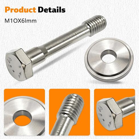 420441990 Titanium Secondary Bolt Collared Washer Fit for Can Am X3 Models 2017 2018 2019 2020 2021 2022 2023 2024, Fit for Defender HD10 2016 2017 2018 2019 2020 2021 2022 2023 Replace 420427243 in Saudi Arabia