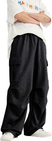 بنطال رياضي رجالي من THWEI، سروال باراشوت كارجو كاجوال فضفاض مناسب للركض مع جيوب in Kuwait