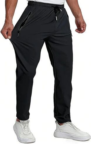 Water Resistant Quick-Dry Hiking Pants – Lightweight Stretch Outdoor Sweatpants with Zipper Pockets for Daily Wear in Saudi Arabia