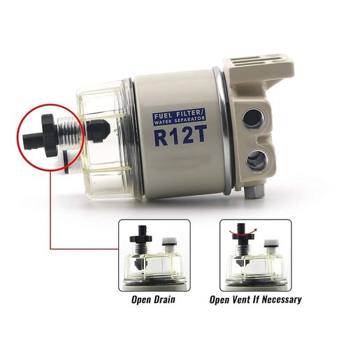 R12T فلتر فاصل الوقود / الماء المحرك 140R 120AT S3240 NPT ZG1 / 4-19 مجموعة كاملة من قطع غيار السيارات in Kuwait