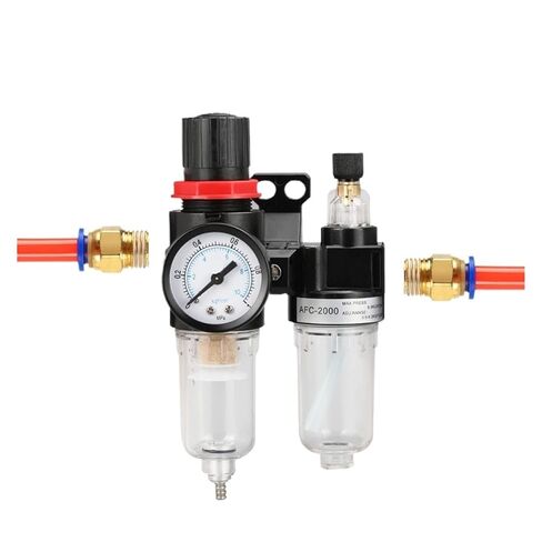 AFC2000 Pneumatic Air Compressor Filter Regulator Lubricant AFR2000 + AL2000 G1/4 Oil-Water Separator Decompression(with 10mm Fitting) in Saudi Arabia