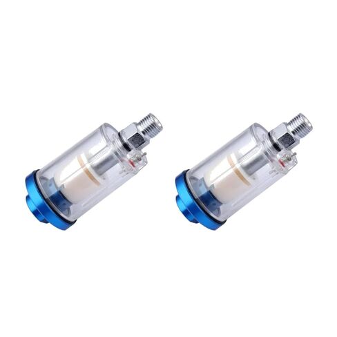 مسدس رش الطلاء بفاصل الزيت والماء، فلتر فاصل الزيت والماء، 1/4 بوصة ضاغط الهواء، مصيدة الرطوبة، منظم فلتر الهواء، مقياس الضغط (6 قطع) in Kuwait