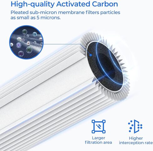 فلتر مياه AP917HD، متوافق مع فلتر استبدال Aqua-Pure® AP917HD للرواسب المنزلية بالكامل/CTO لنظام 3M® Aqua-Pure® AP903 بسعة 100,000 جالون (عبوة واحدة) in Kuwait