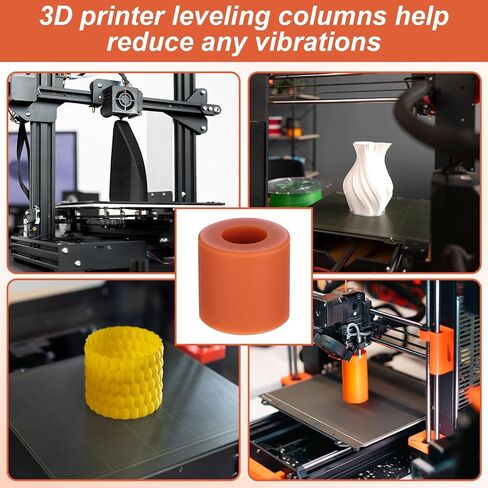 16 Pcs 3D Printer Heat Bed Leveling Parts, Heat-Resistant Silicone Buffer, Leveling Solid Bed Mount, Silicone Leveling-Column, 12Pcs 18mm+ 4Pcs 16mm Stable Hotbed Tool for 3D Printers in Saudi Arabia