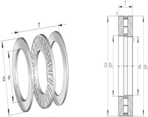 89308-TV 89308 40x78x22 Thrust Bearings Axial Cylindrical Roller in Saudi Arabia