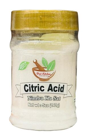 Desi Kitchen Citric Acid 5oz (141g) | Nimbu Ka Sat | 100% Pure & Natural | Premium Indian Food Grade Ingredient | Non-GMO | By Rani Foods in Saudi Arabia