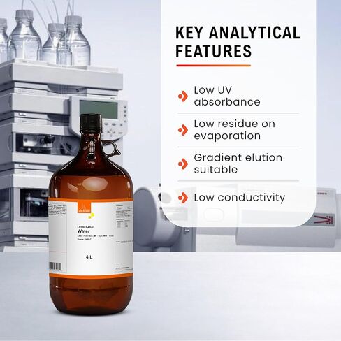 Water HPLC Grade 4X4 Liter (via Ground Shipping only) in Saudi Arabia
