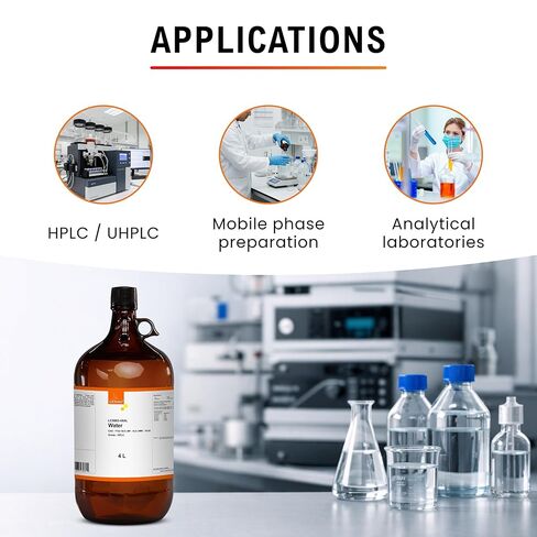 Water HPLC Grade 4X4 Liter (via Ground Shipping only) in Saudi Arabia