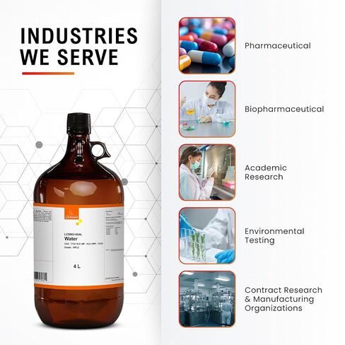 Water HPLC Grade 4X4 Liter (via Ground Shipping only) in Saudi Arabia