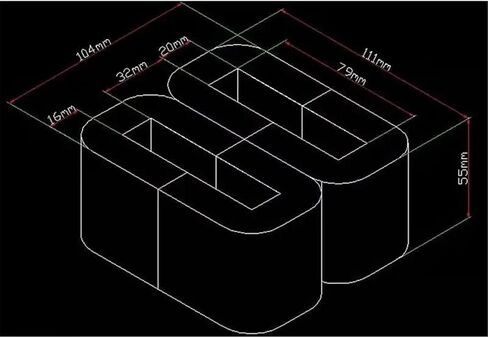 Amorphous Alloy 1k 101 Iron Core, Special Iron Core for Transformer, 4 C Weight 2.8kg in Saudi Arabia