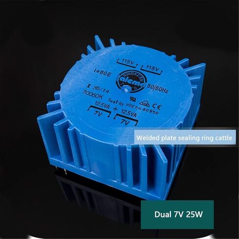 Double 7V 25W Square PCB Welding Plate Sealing Ring Cattle Ring Transformer 25VA in Saudi Arabia
