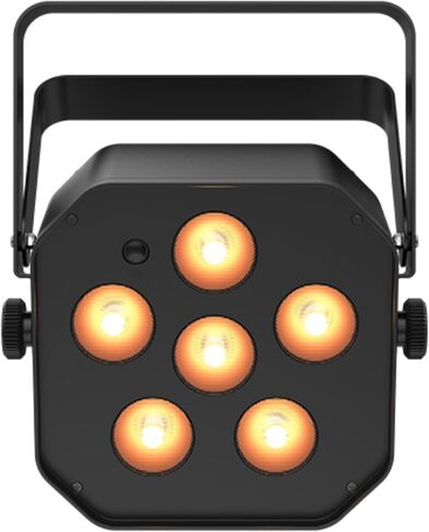 CHAUVET DJ – EZLink Par Q6BT ILS مصباح LED يعمل بالبطارية | مخرج RGBA رباعي الألوان مع مصابيح LED كهرمانية | التحكم بالبلوتوث من الأجهزة المحمولة | توافق ILS وD-Fi USB اللاسلكي DMX in Saudi Arabia