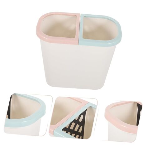 Veemoon Non-Slip Base Trash Can Double Compartment Garbage Bin for Home Office Use in Saudi Arabia