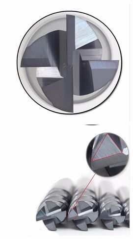 5 قطع نهاية مطحنة بت مجموعة D3850 4 الناي المطاحن مثقاب أداة CNC قاطعة المطحنة لأنواع المعادن in Kuwait