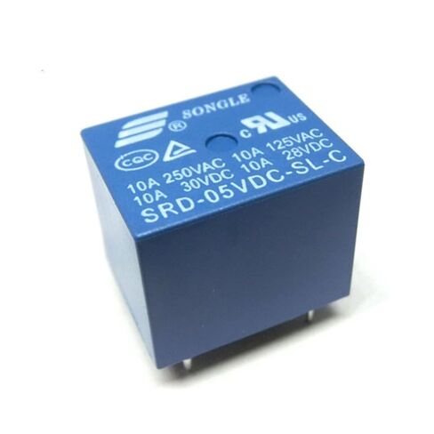 10PCS DC 5V Relay Kit - 10A High Current SRD-05VDC-SL-C 5 Pin SPST مرحلات الطاقة للتحكم عن بعد، والاتصالات، والدوائر التلقائية in Saudi Arabia