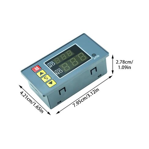 DC 12V 24V AC 110 220V Digital Time Delay Relay Module Cycle Delay Timer Red Blue Dual LED Display Timing Relay Switch for Car(DC 24V) in Saudi Arabia