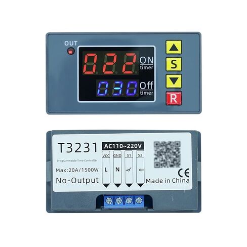 DC 12V 24V AC 110 220V Digital Time Delay Relay Module Cycle Delay Timer Red Blue Dual LED Display Timing Relay Switch for Car(DC 24V) in Saudi Arabia