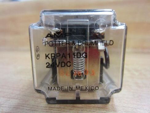 TE CONNECTIVITY/POTTER & BRUMFIELD KRPA-11DG-24 مرحل الطاقة، DPDT، 24VDC، 10A، وصل بالقابس in Kuwait