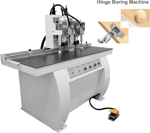 TECHTONGDA المفصلي آلة الحفر النجارة ثقب الحفر الخشب الكهربائية الهوائية ثقب الناخس 0-2 بوصة عمق الحفر رؤوس مزدوجة 45-9.5 in Kuwait