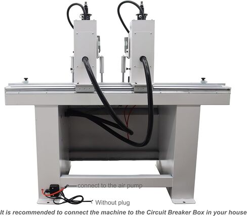 TECHTONGDA المفصلي آلة الحفر النجارة ثقب الحفر الخشب الكهربائية الهوائية ثقب الناخس 0-2 بوصة عمق الحفر رؤوس مزدوجة 45-9.5 in Kuwait