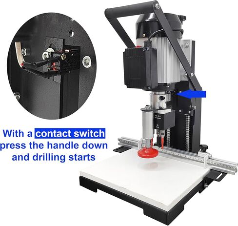 TECHTONGDA آلة الحفر المفصلي الكهربائية المفصلي الحفر الممل النجارة المحمولة الناخس عمق الحفر باليد 0-40 مم 45-9.5 مع مفتاح الاتصال in Kuwait