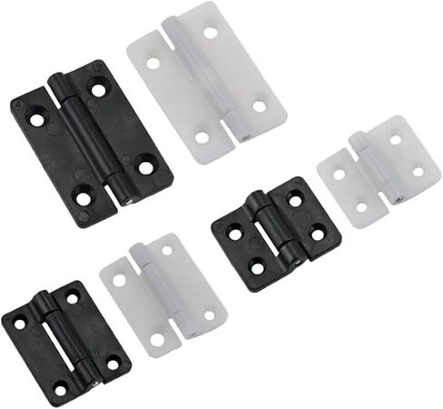 Black Plastic Small Damping Hinge Can Locate Fold 1Pcs(25X20-White-0.08N.m) in Saudi Arabia