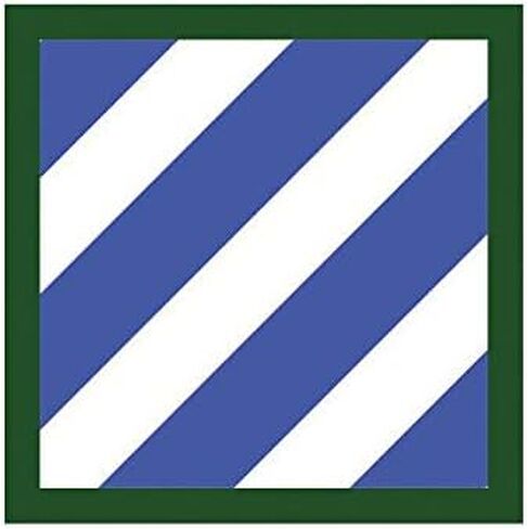 EW Designs US Army 3rd Infantry Division Patch Sticker Decal Vinyl Rock of Marne ww Bumper Sticker Vinyl Sticker Car Truck Decal 5" in Saudi Arabia