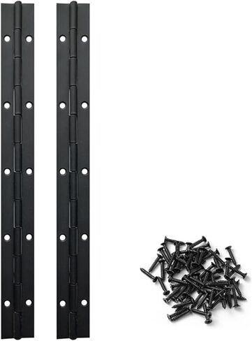 24inch 30in 36in 48in Black Continuous Hinges Heavy Duty Stainless Steel Long Hinge 2Pcs(2PCS 30inch Black) in Saudi Arabia