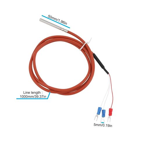 SING F LTD 3-Wire PT100 مقاوم للماء RTD مسبار مستشعر درجة الحرارة مناسب للمعدات الصناعية أو المختبرات -50 درجة مئوية-200 درجة مئوية 1 متر in Saudi Arabia