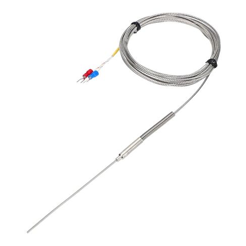 MECCANIXITY K Type Thermocouple Temperature Sensor Probe 1.5x100mm 9.8ft Wire 0 to 1100°C(32 to 2012°F) Stainless Steel in Saudi Arabia